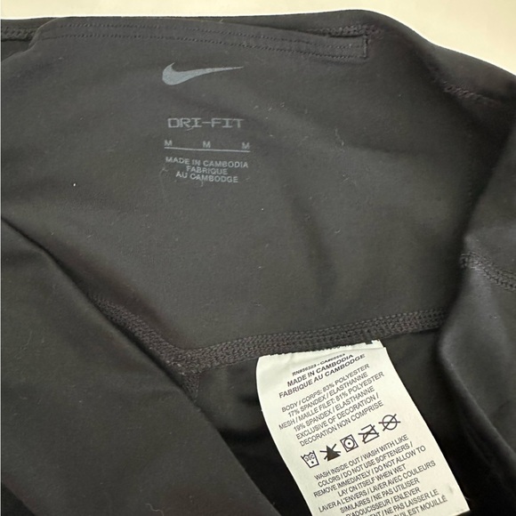 Nike Team One 7/8 Tight Women's Black Purple Cw7283 Running Legging Size Medium - Picture 3 of 4